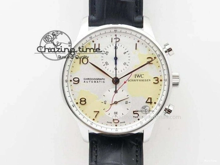 MIROTIME 0212 Portuguese Real PR Real Annual Calendar IW503510 ZF 1:1 Best Edition Green Dial on Black Leather Strap A QuickDry 7097